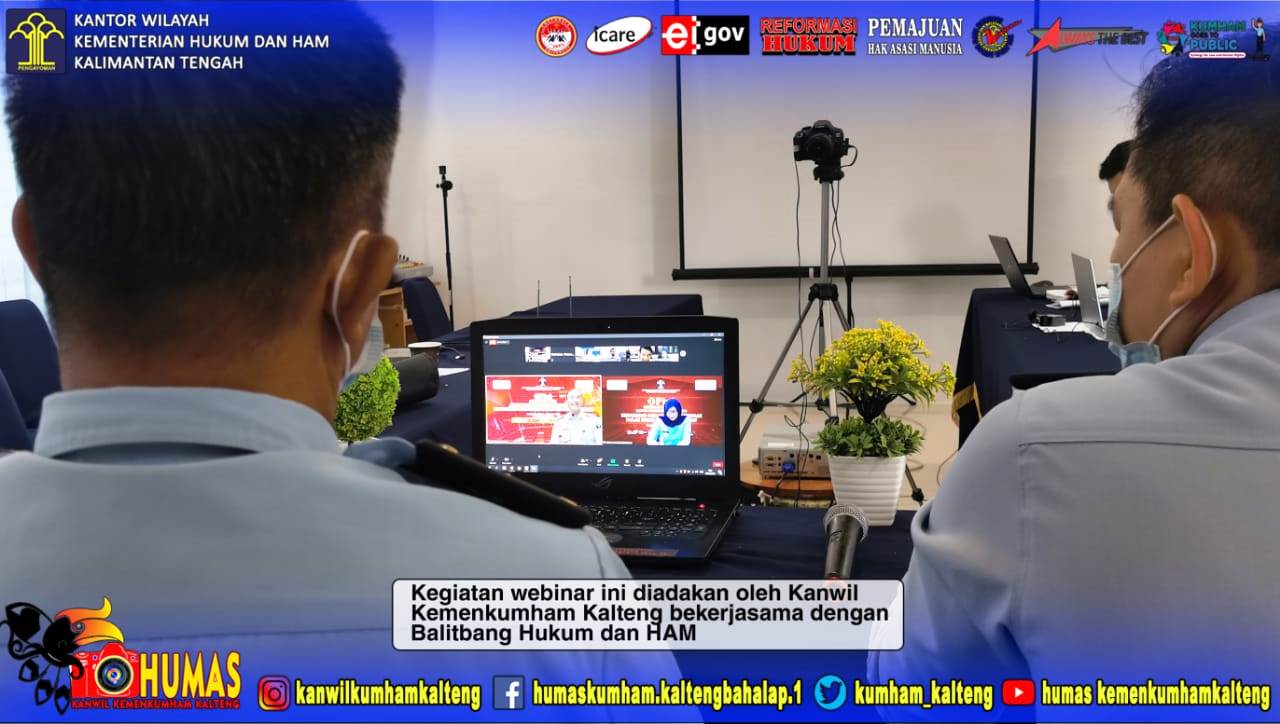 Imigrasi Palangka Raya Ikuti Webinar Ekspektasi Pemangku Kepentingan dalam Rezim Kekayaan Intelektual yang Responsif