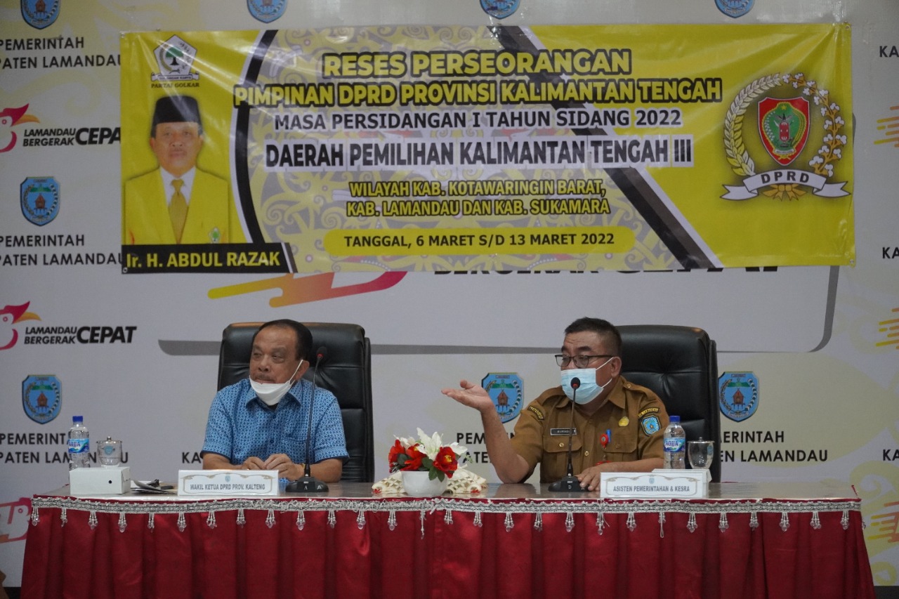 Serap Aspirasi, Wakil Ketua DPRD Prov. Kalteng Reses Perseorangan ke Wilayah Dapil III