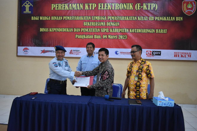 Disdukcapil Kobar Gelar Perekaman KTP-el bagi Warga Binaan Lapas Kelas IIB Pangkalan Bun