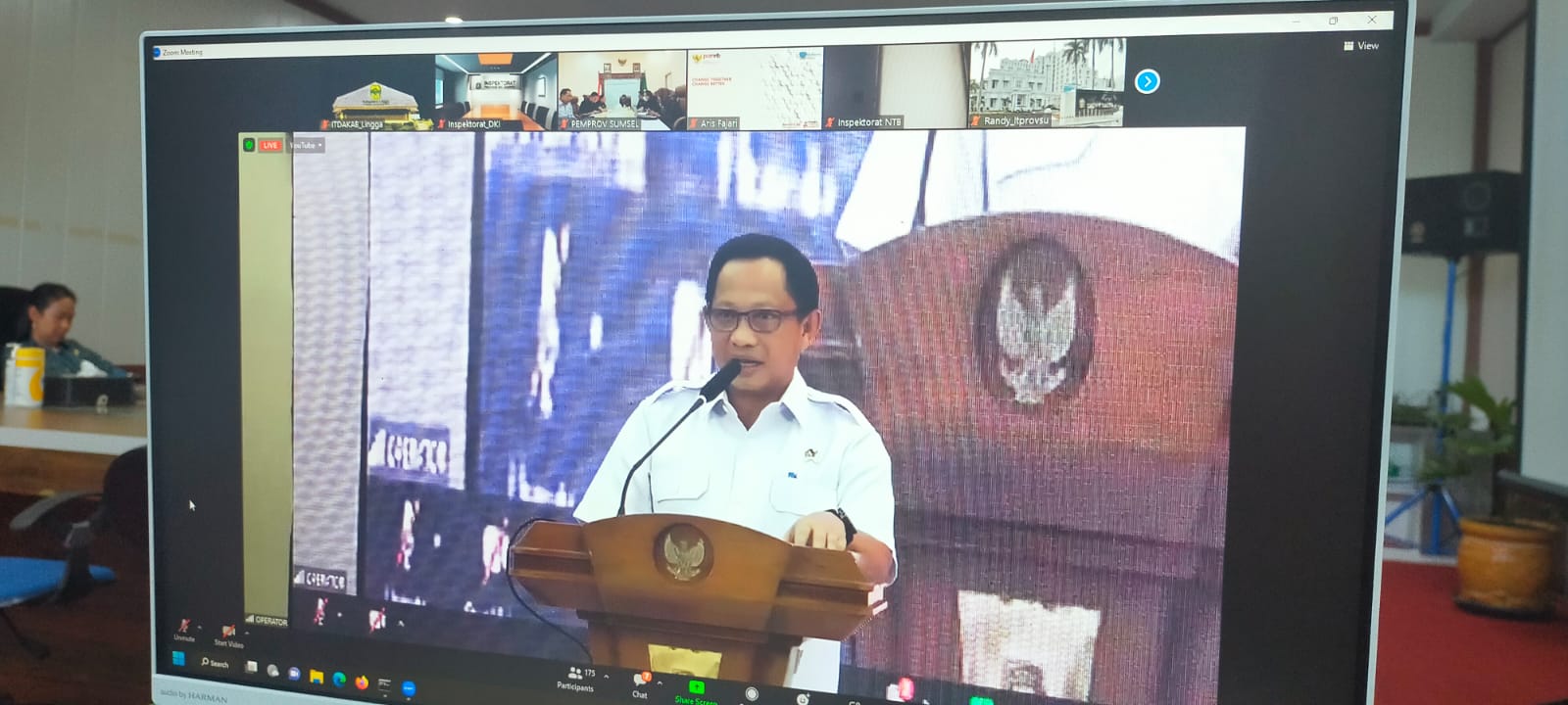 Sekda Nuryakin ikuti secara virtual Kegiatan Penandatanganan Komitmen Aksi Strategi Nasional Pencegahan Korupsi (Stranas PK) Tahun 2023 – 2024 