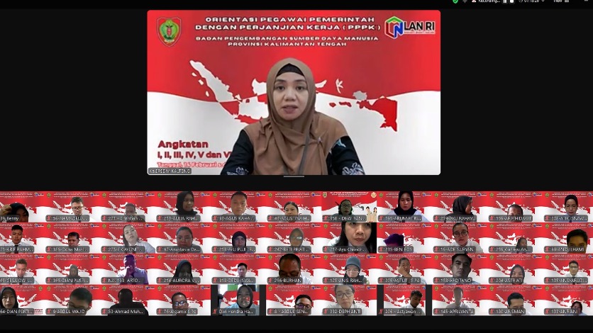 Sukses Digelar Secara Virtual, Acara Penutupan Orientasi PPPK Angkatan II Provinsi Kalimantan Tengah Tandai Peningkatan Kompetensi ASN