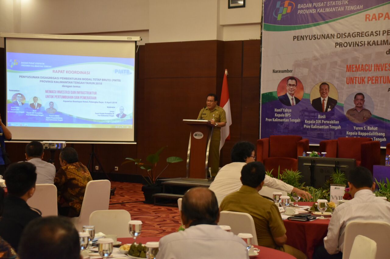 Rakor Penyusunan Disagregasi PMTB Prov. Kalteng Tahun 2018