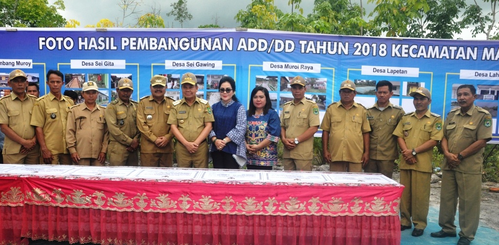 Hasil Pembangunan di 10 Desa pada DAS Muroi Mangkutup Diresmikan