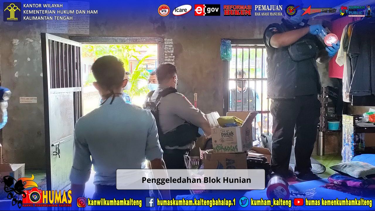 Rutan Kelas IIB Tamiang Layang beserta Polres Barito Timur Gelar Razia dan Penggeledahan