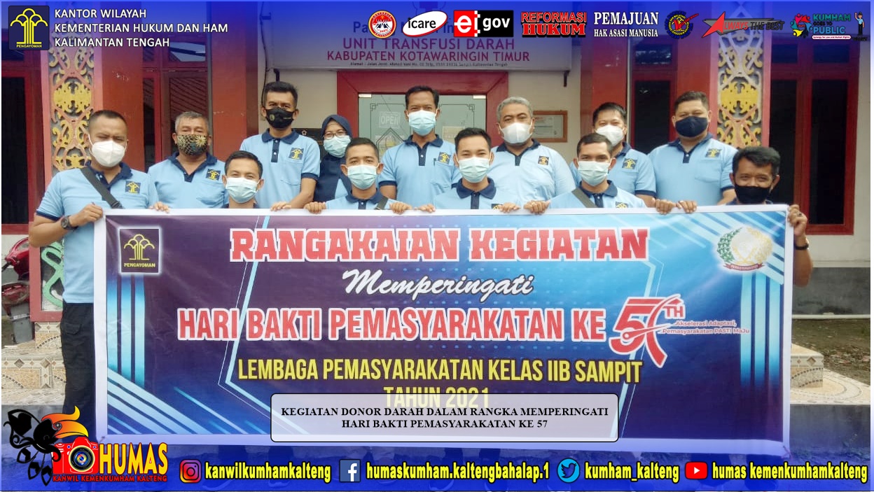 Bhakti Sosial Pegawai Lapas Sampit Dalam Bentuk Donor Darah Massal