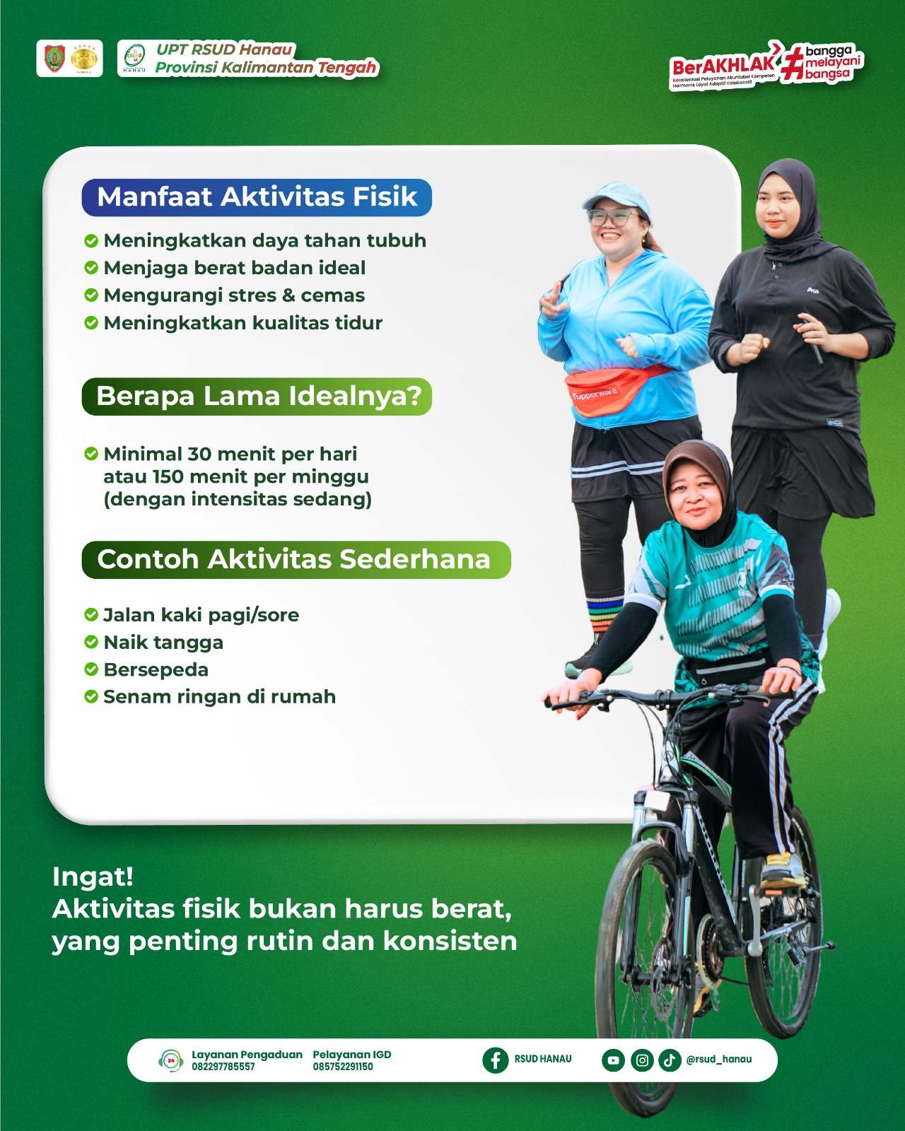 Hari Aktivitas Fisik Sedunia, RSUD Hanau Ajak Masyarakat Hidup Aktif