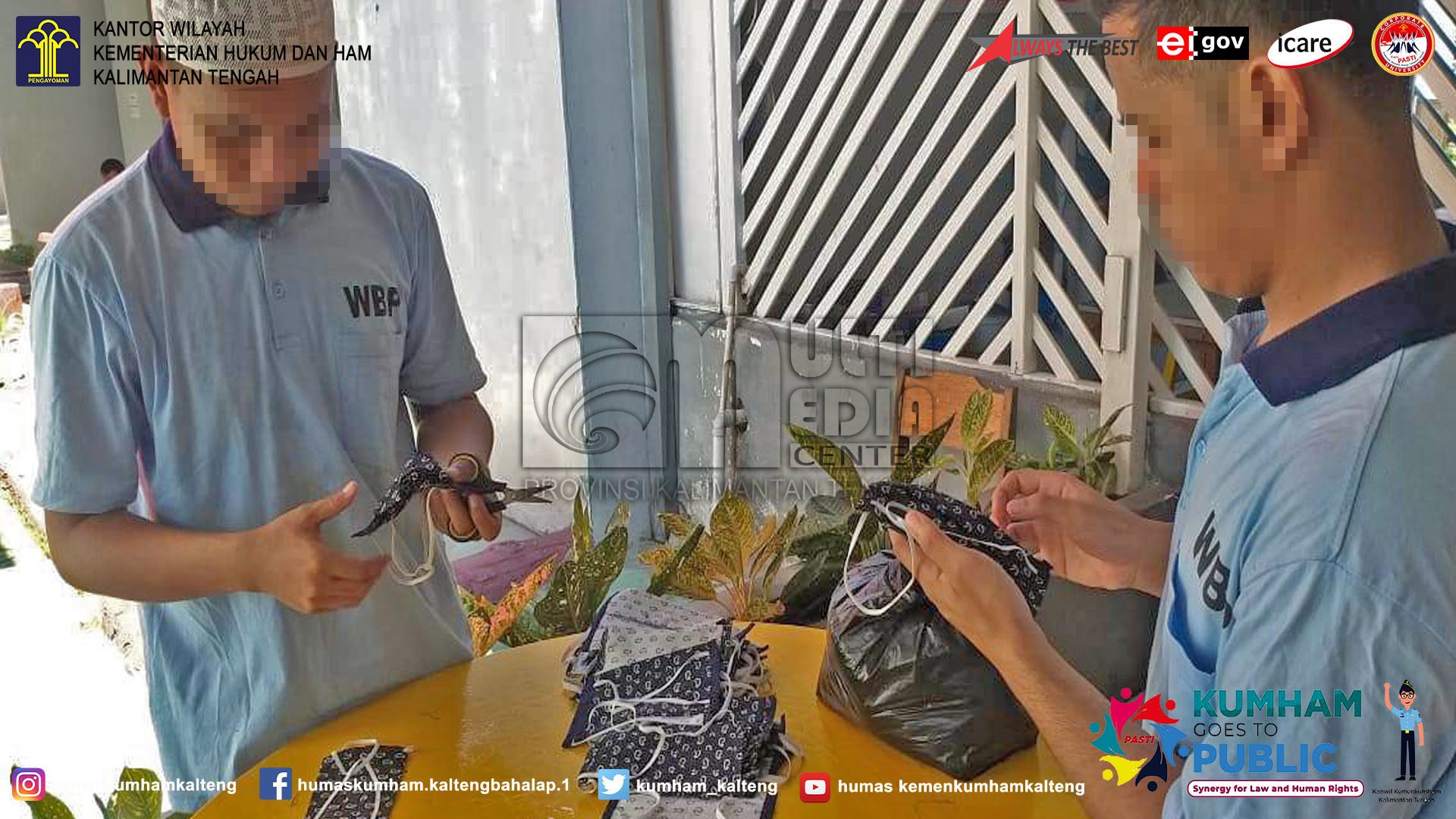 Lawan Corona, Lapas Palangka Raya Produksi APD
