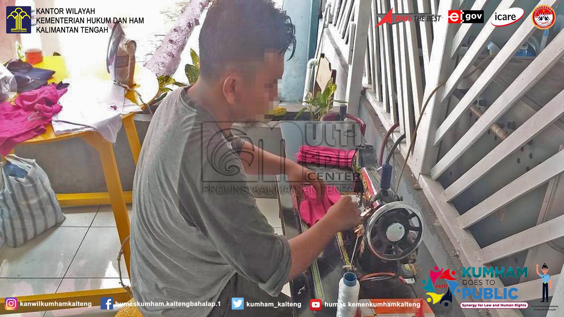 Lawan Corona, Lapas Palangka Raya Produksi APD