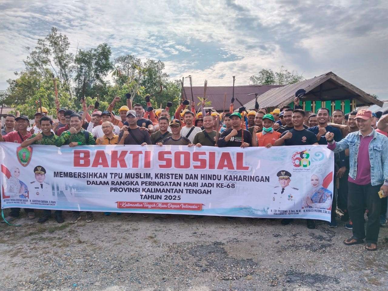 Satpol PP Kalteng Ikut Sukseskan Bakti Sosial HUT Ke-68, Wujudkan Kalimantan Tengah Masa Depan Indonesia