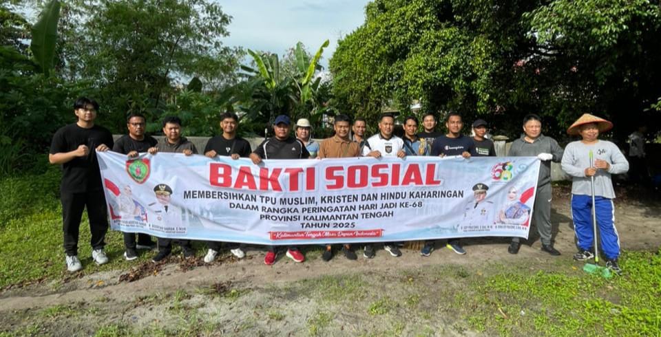 Disnakertrans Prov. Kalteng Ikuti Bakti Sosial Peringatan Hari Jadi Ke - 68 Provinsi Kalimantan Tengah