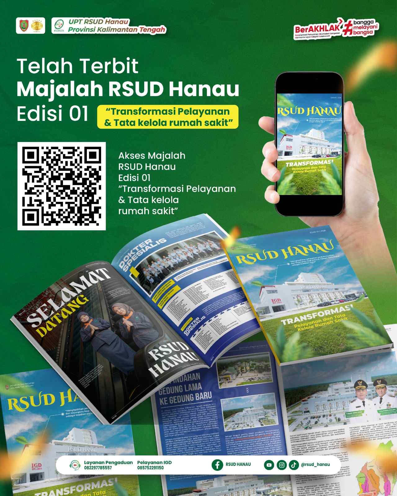 Majalah Perdana RSUD Hanau Resmi Terbit, Usung Semangat Transformasi Pelayanan Kesehatan