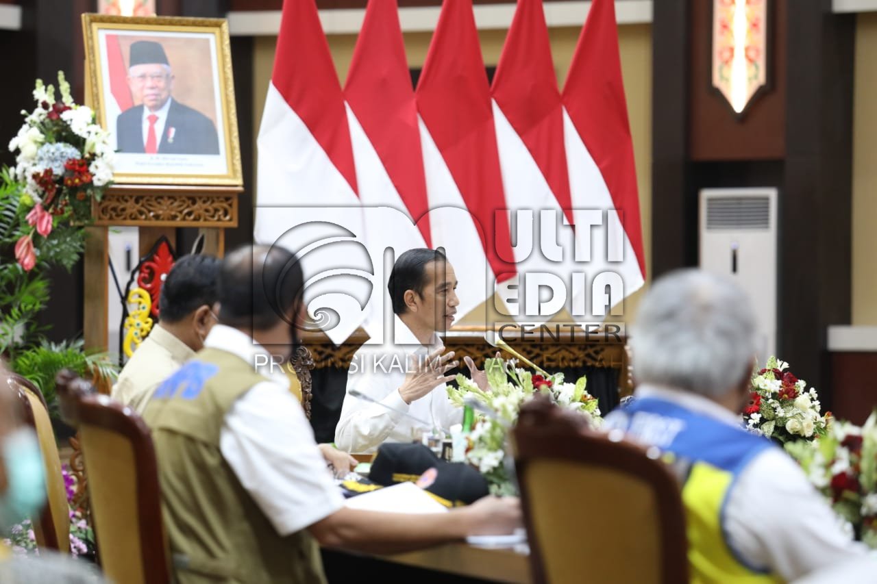 Presiden Beri Arahan Dalam Penanganan Covid-19 di Kalteng