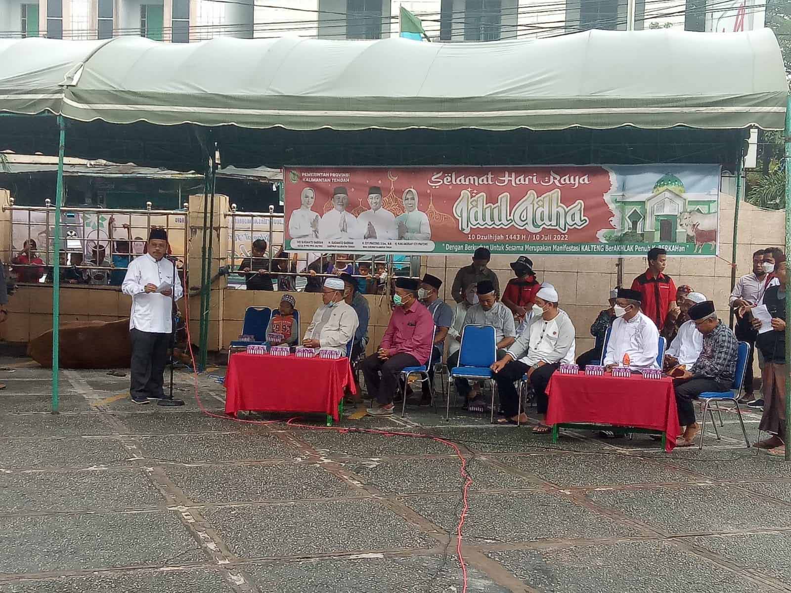 Serahkan Hibah Hewan Kurban untuk Kota Palangka Raya, Sekda Nuryakin : Ibadah Kurban, Pengejawantahan Rasa Kesetiakawanan Sosial