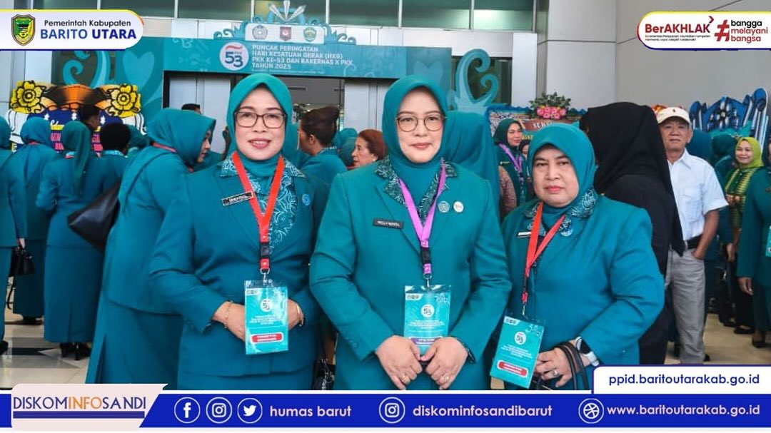 Pj. Ketua TP PKK Barito Utara Hadiri HKG Ke-53 Sekaligus Rakernas X PKK