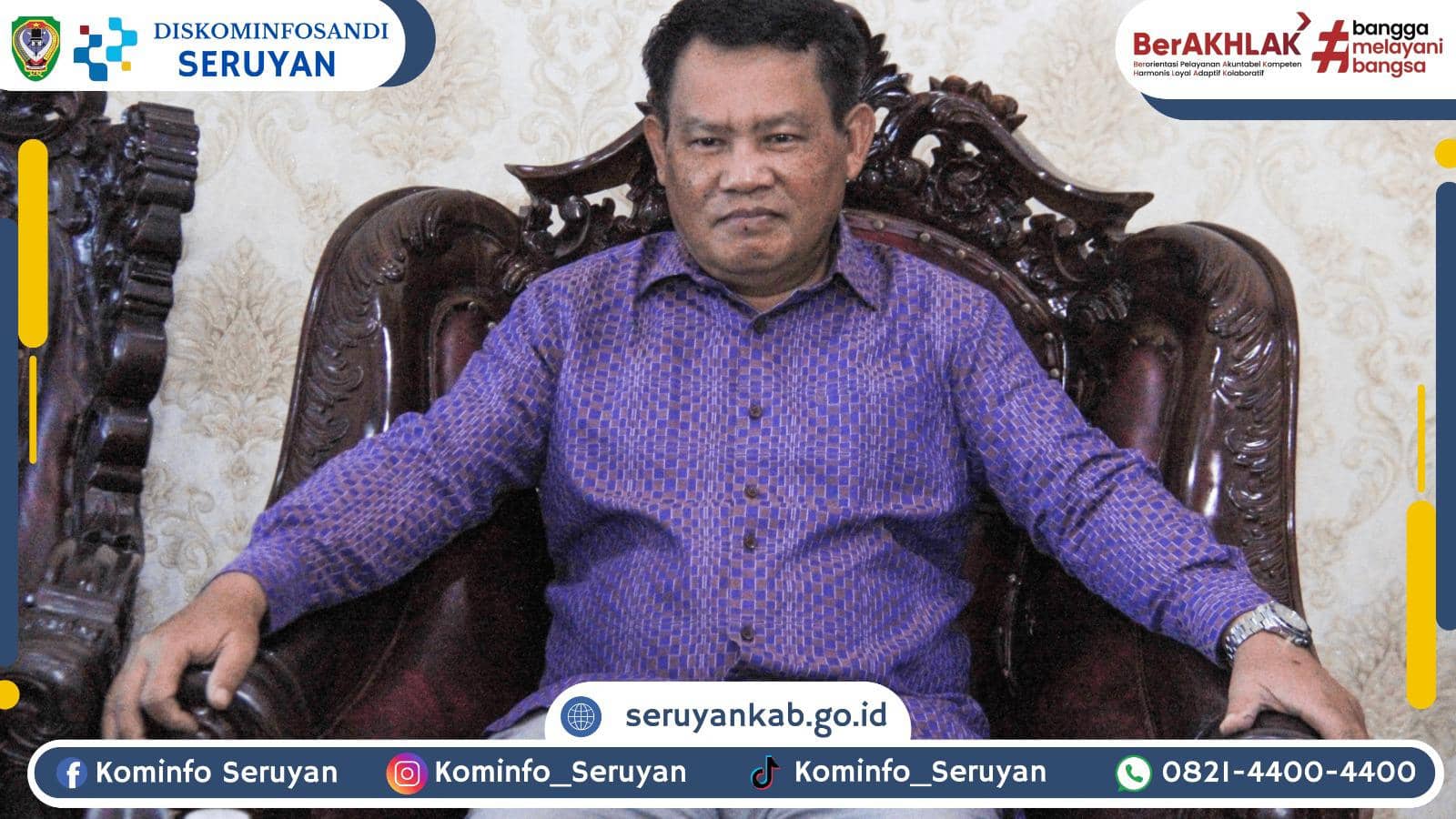 Bupati Seruyan Terima Penghargaan dari KPU: Bukti Suksesnya Pilkada 2024