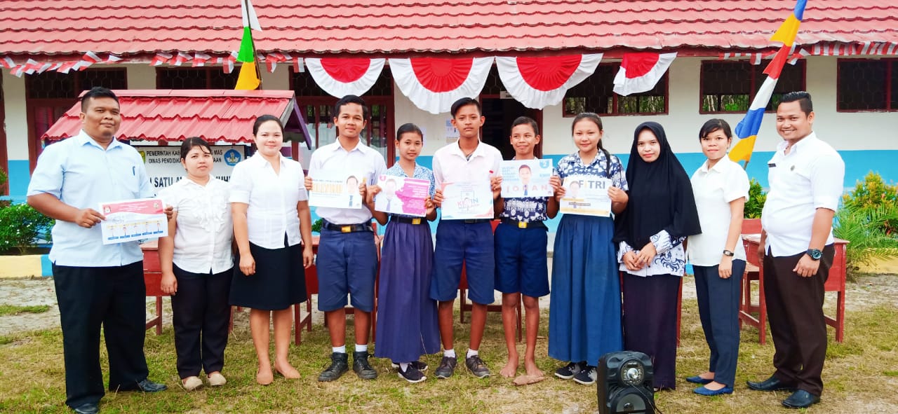 SMPN Satu Atap 1 Manuhing Gelar Pemilihan Ketua OSIS Seperti Pemilu Sungguhan