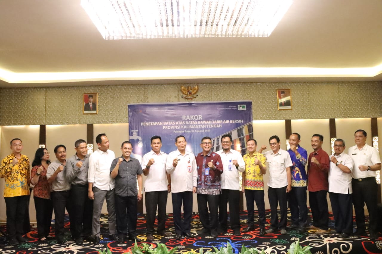 Sahli Gubernur Yuas Elko Buka Rakor Penetapan Tarif Batas Atas dan Bawah Sektor Air Bersih Kalteng Tahun 2023