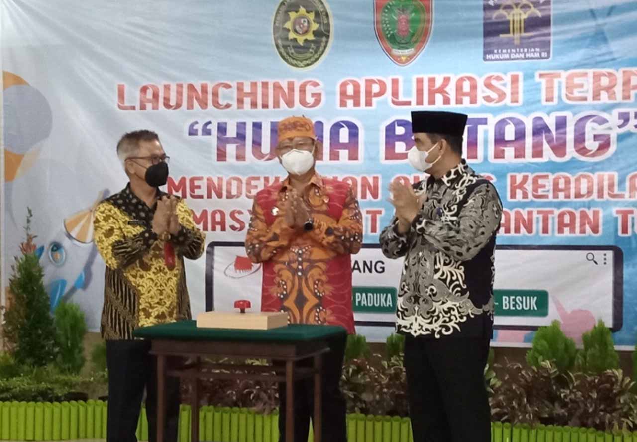 Peluncuran Aplikasi Terpadu “Huma Betang”