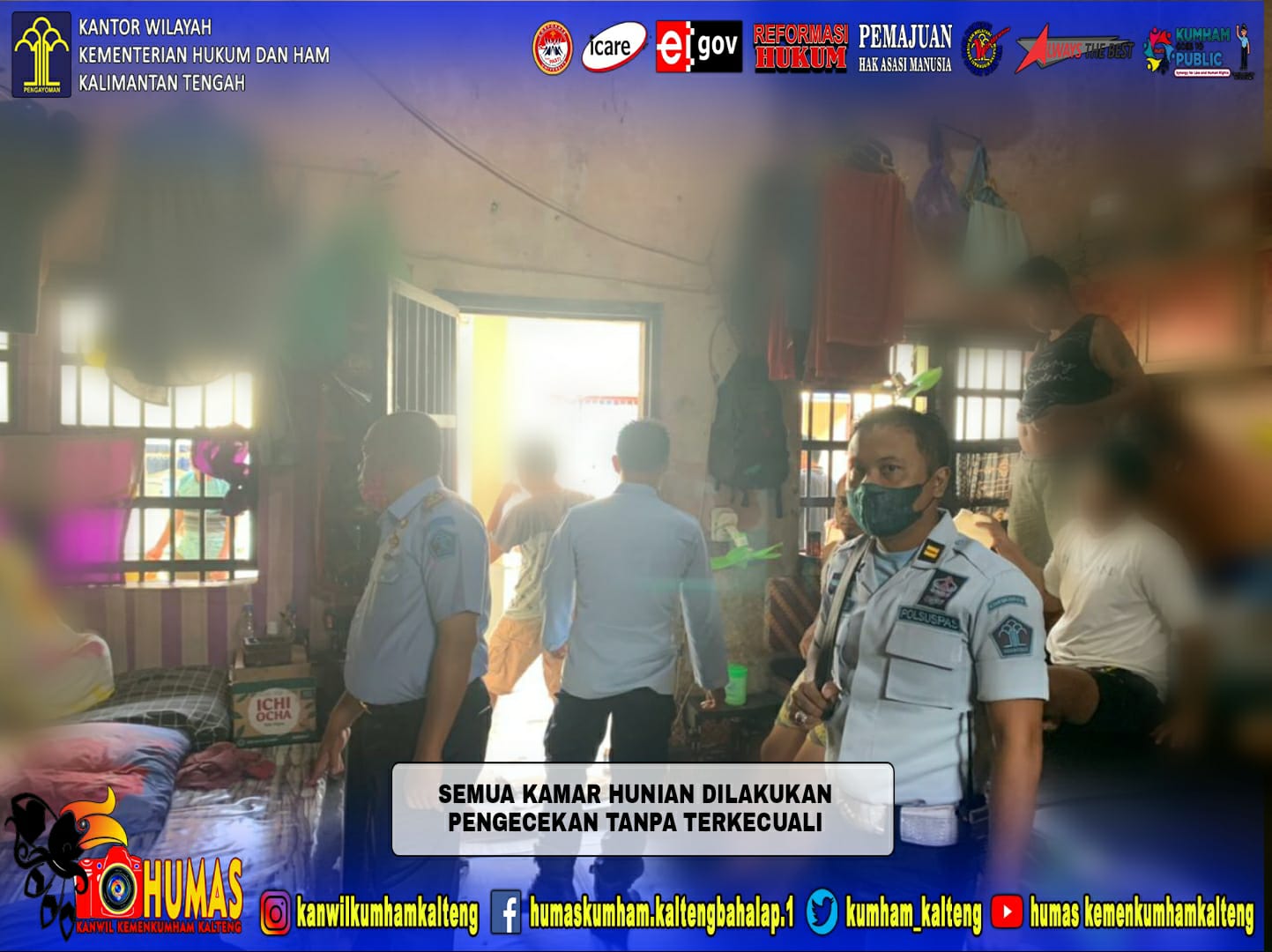 Antisipasi Kebakaran, Lapas Narkotika Kasongan Lakukan Penertiban Jaringan Listrik di Seluruh Blok dan Kamar Hunian