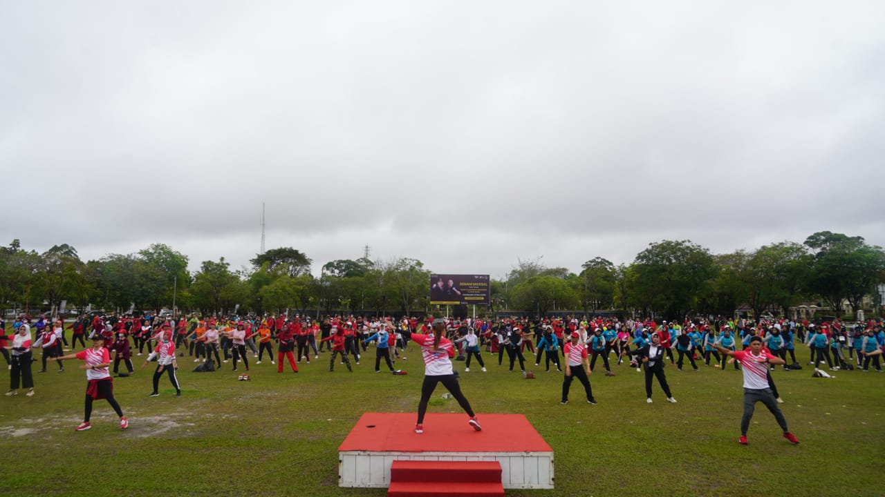 Peringati HAORNAS XXXIX, ASN Pemprov Kalteng Gelar Lomba Senam Bugar Kreasi