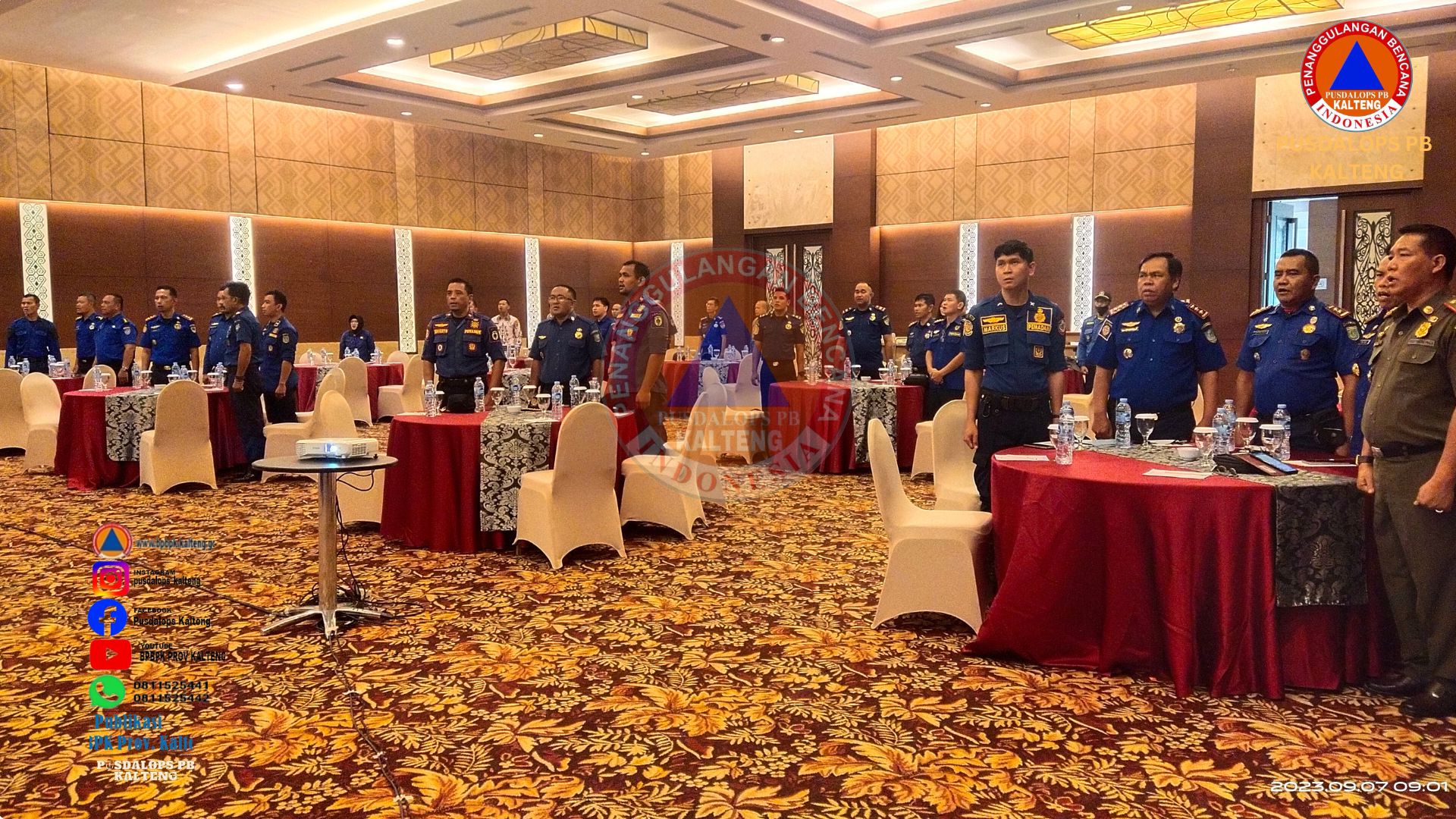 BPBPK Gelar Bimtek  Aparatur Koordinasi Damkar dan Penyelamatan Se-Kalteng Tahun 2023