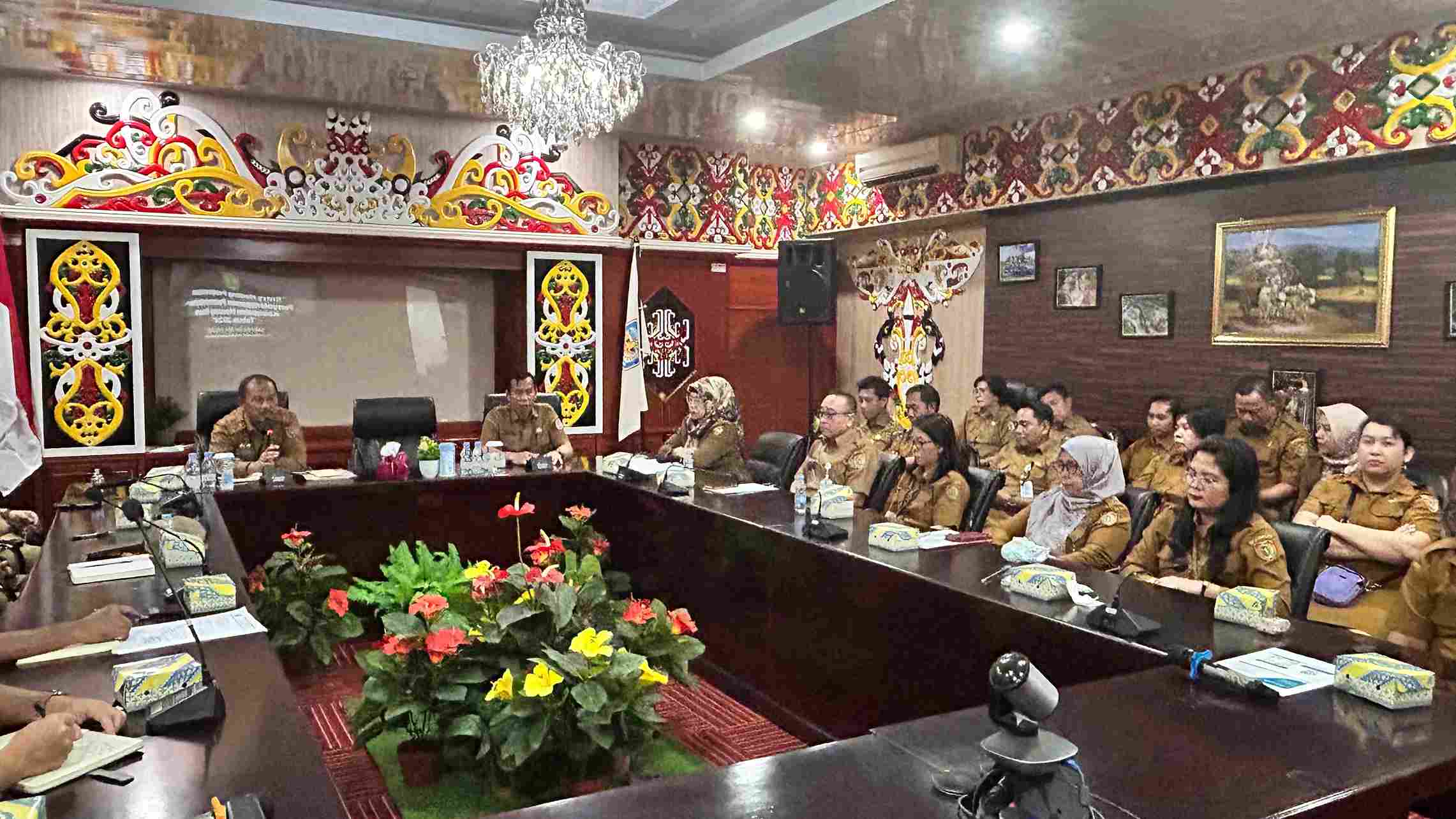 Inspektur Daerah Prov. Kalteng Pimpin Pengawasan Penyelenggaraan Pemerintahan Daerah Pemkab Murung Raya