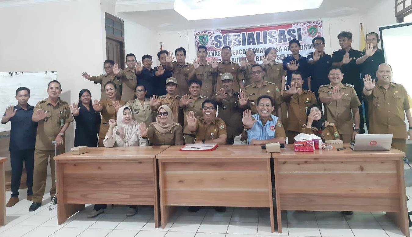Inspektorat Prov. Kalteng Sosialisasikan Program Desa Anti Korupsi di Pemkab Barsel