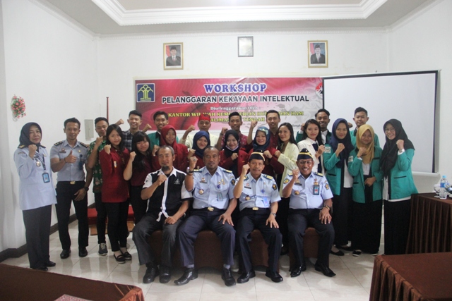 30 Mahasiswa Dari Berbagai Universitas Ikuti Workshop Pelanggaran Kekayaan Intelektual Kemenkumham Kalteng