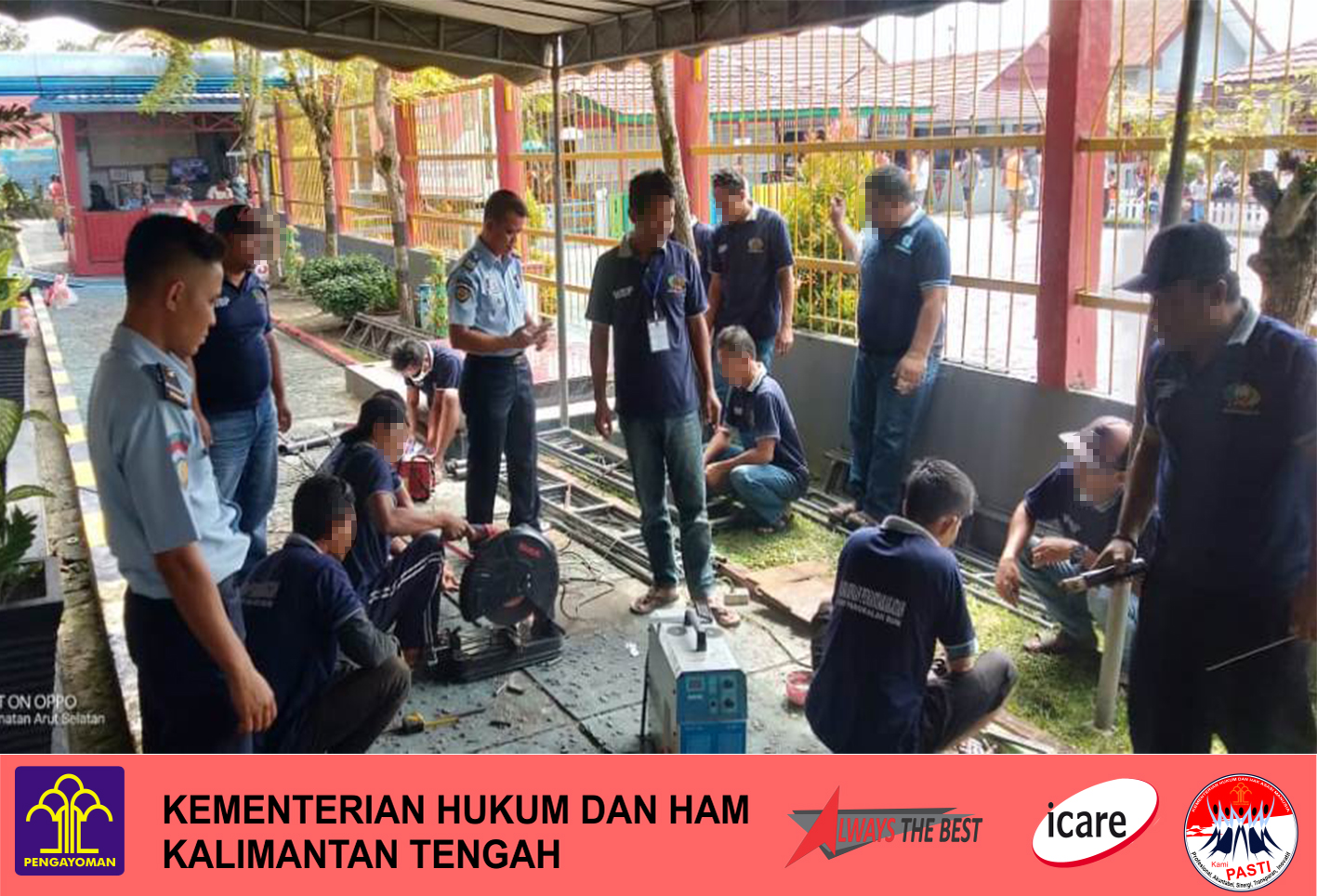 Lapas Pangkalan Bun Berikan Pembinaan Ketrampilan Las Listrik Bagi WBP