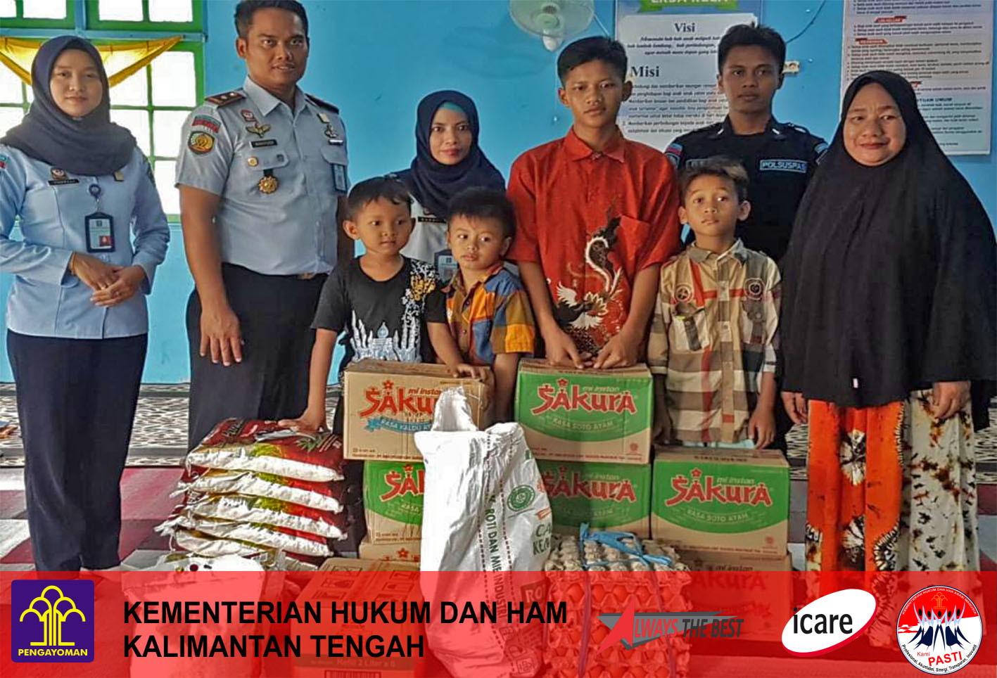 Bhakti Sosial Sebagai Rangkaian HDKD Dilakukan LPKN Kasongan, Lapas Pangkalan Bun dan Rutan Tamiyang Layang