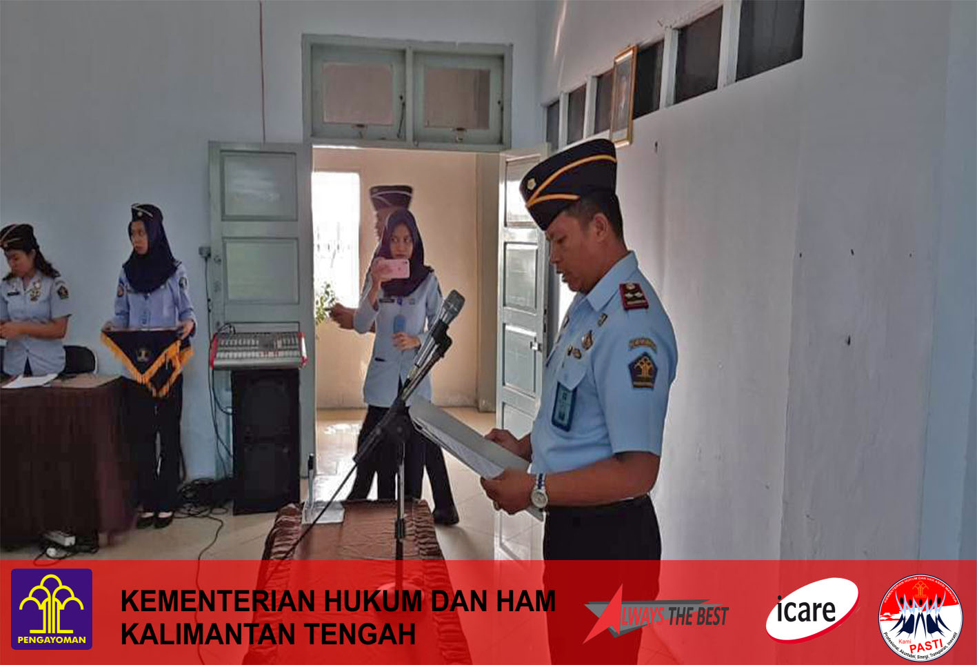 Pelantikan dan Pengambilan Sumpah JFT Dokter pada Klinik Lapas Kelas IIB Pangkalan Bun