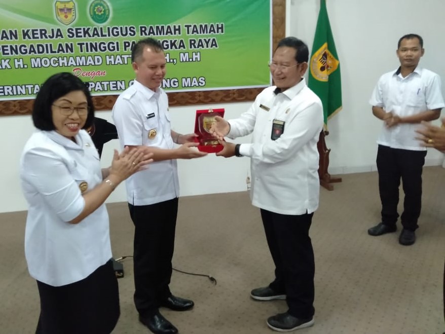 Bupati Gunung Mas Terima Kunker Ketua Pengadilan Tinggi Palangka Raya