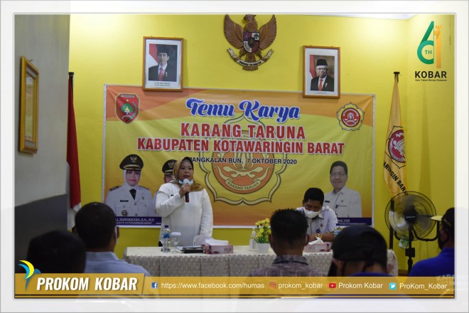 Bupati Kobar Buka Temu Karya Karang Taruna Tingkat Kabupaten