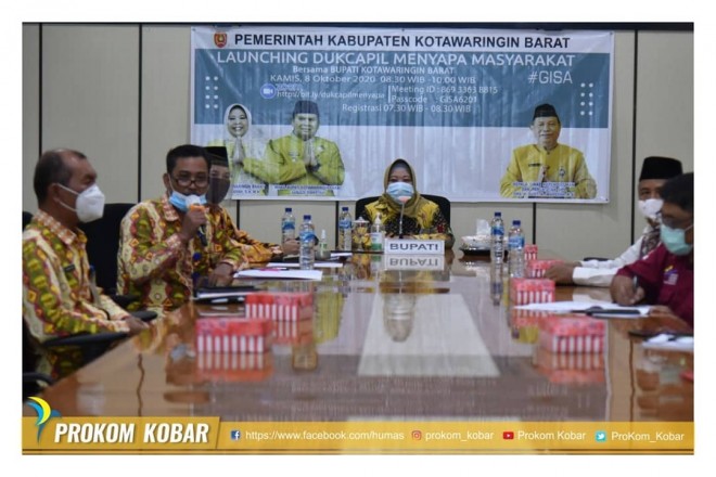 Bupati Kobar Resmikan Program Dukcapil Menyapa Masyarakat