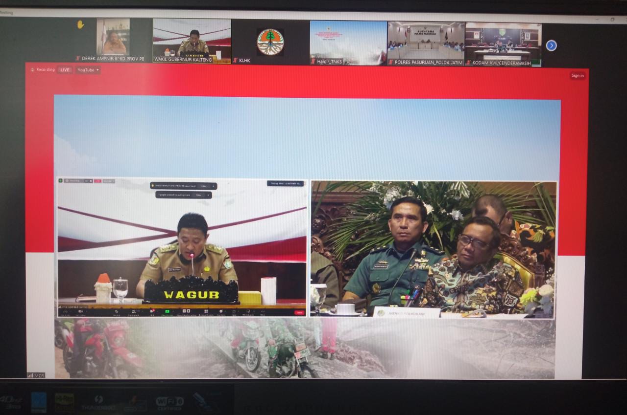 Wagub Edy Pratowo Ikuti Rakorsus Peningkatan Upaya Penanggulangan Karhutla Pada Masa El Nino Tahun 2023 Secara Virtual