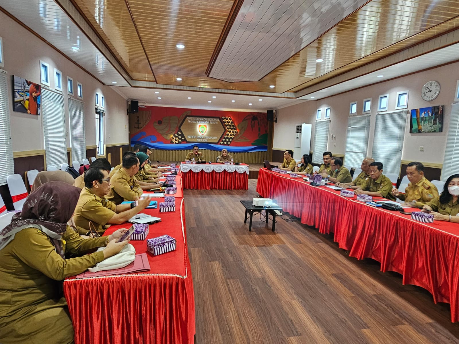Percepat Pembangunan Sektor Kelautan dan Perikanan, Dislutkan Prov. Kalteng Tingkatkan Sinergisitas dengan Diskan Kab. Seruyan
