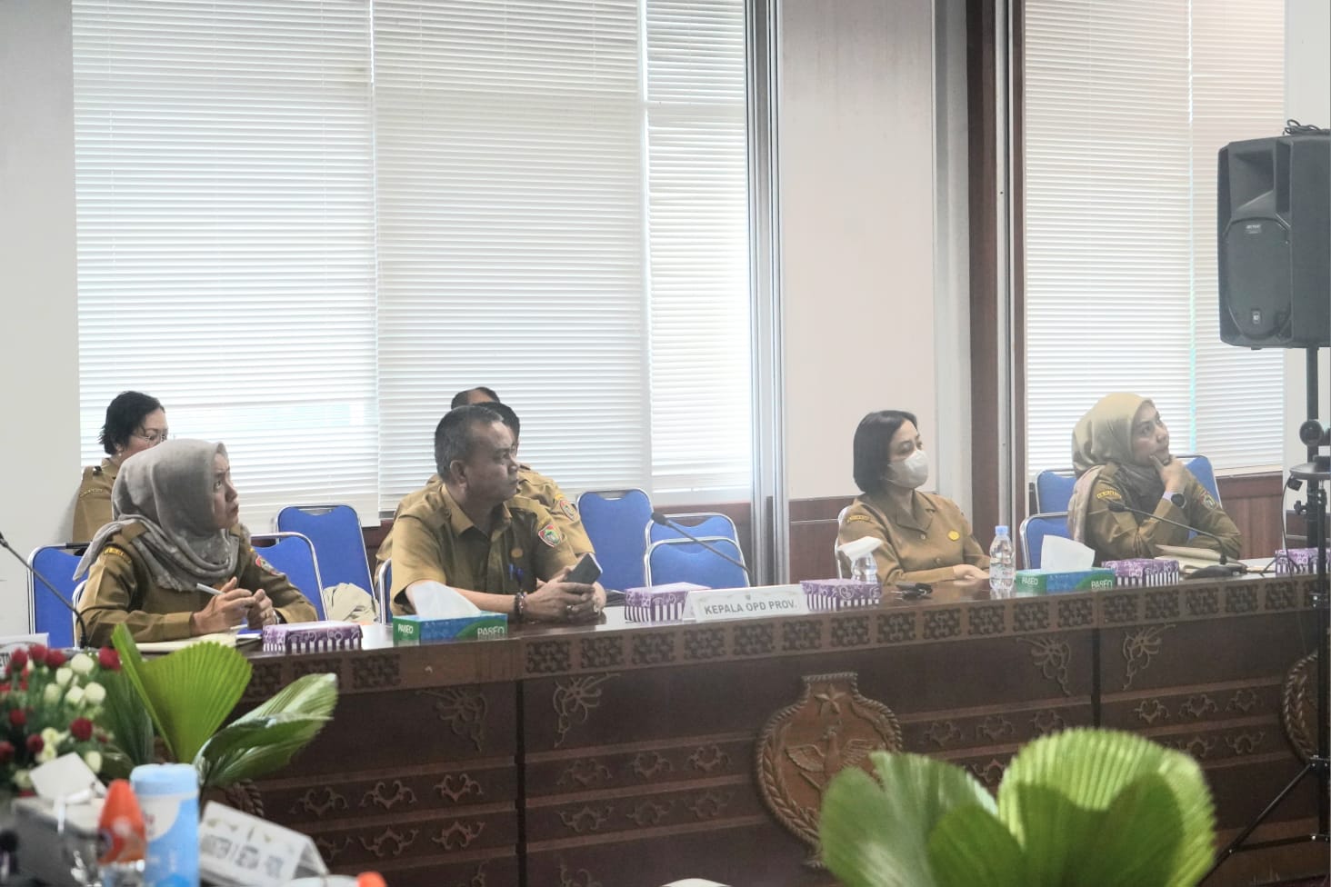 Asisten Ekbang Sri Widanarni Hadiri Rakor Pengendalian Inflasi Tahun 2023 Secara Virtual