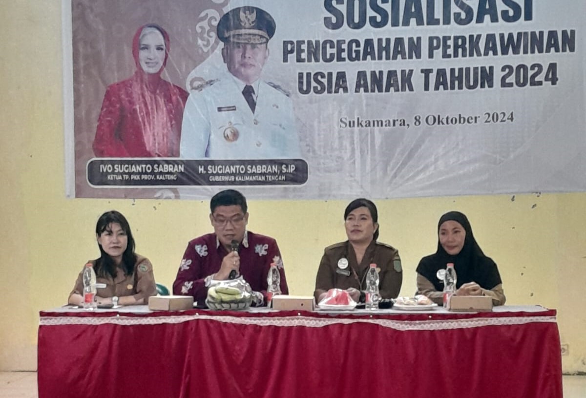 Dinas P3APPKB Prov. Kalteng Laksanakan Sosialisasi Pencegahan Perkawinan Usia Anak di Kab. Sukamara