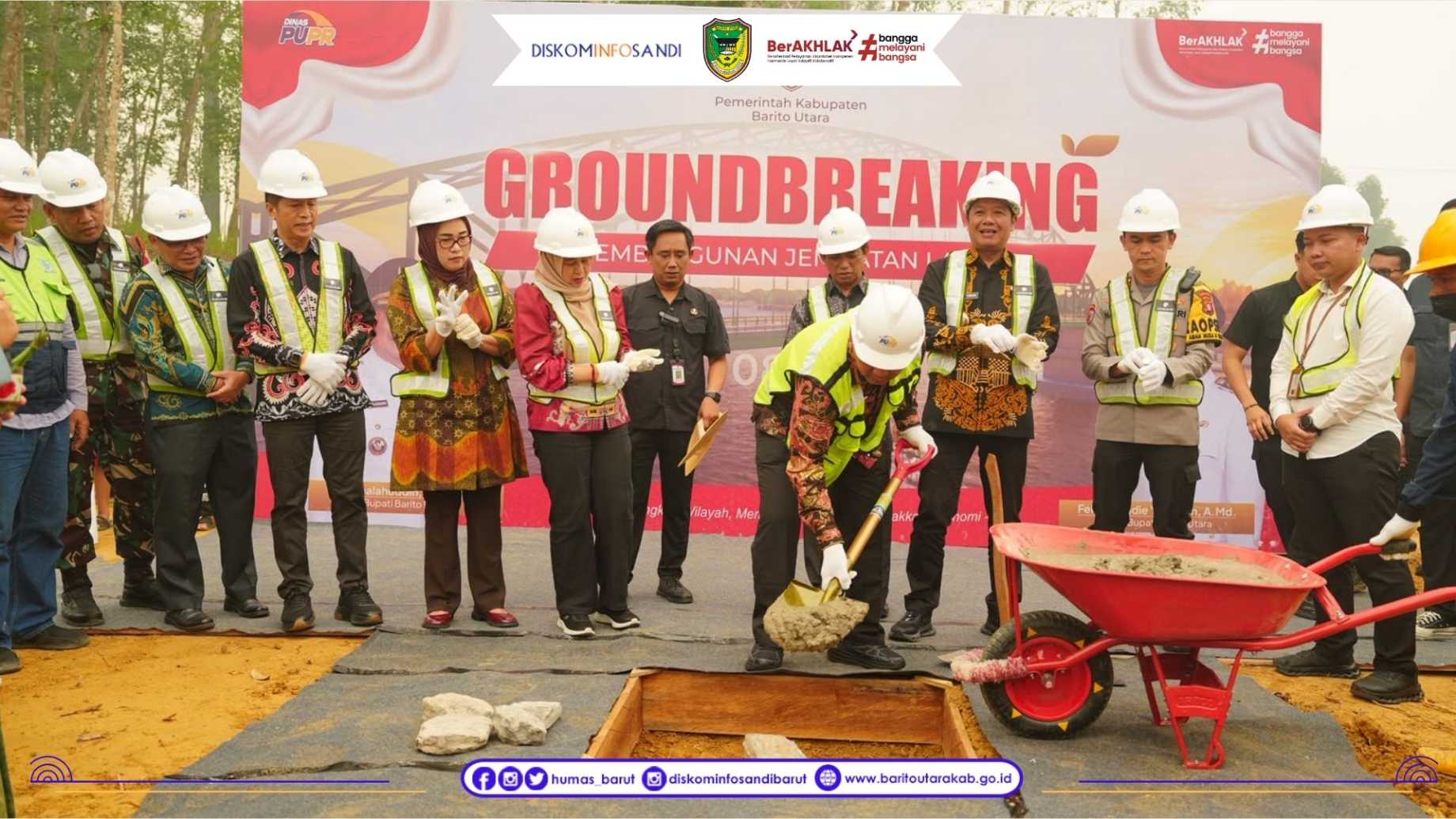 Pembangunan Jembatan Lahei–Lahei Seberang Resmi Dimulai, Pemkab Barito Utara Targetkan Rampung 2029