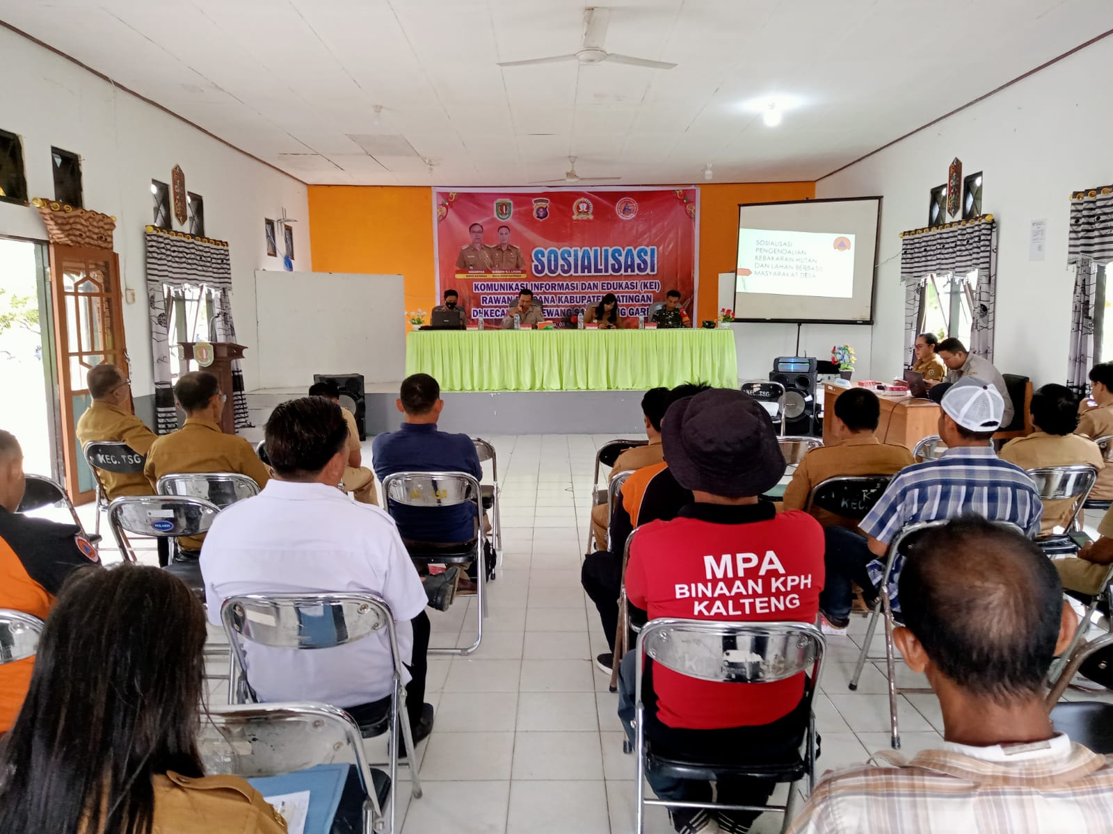 Cegah Karhutla, BPBD Katingan Gelar Sosialisasi KIE Rawan Bencana 