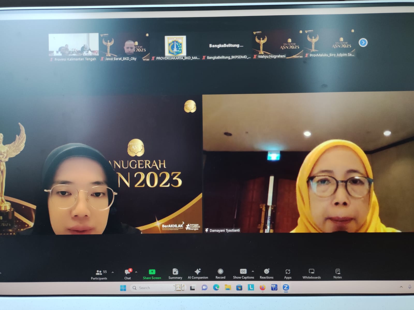 Asisten Adum Sri Suwanto Ikuti Rapat Pembahasan AASN 2023 secara Virtual