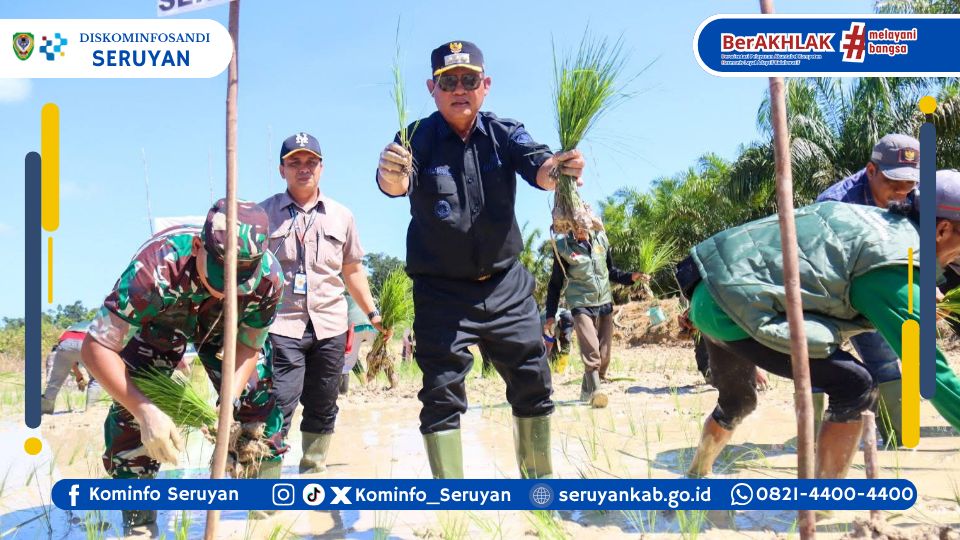 Tanam Padi Perdana, Semangat Baru Lahan Sawah Rakyat Seruyan