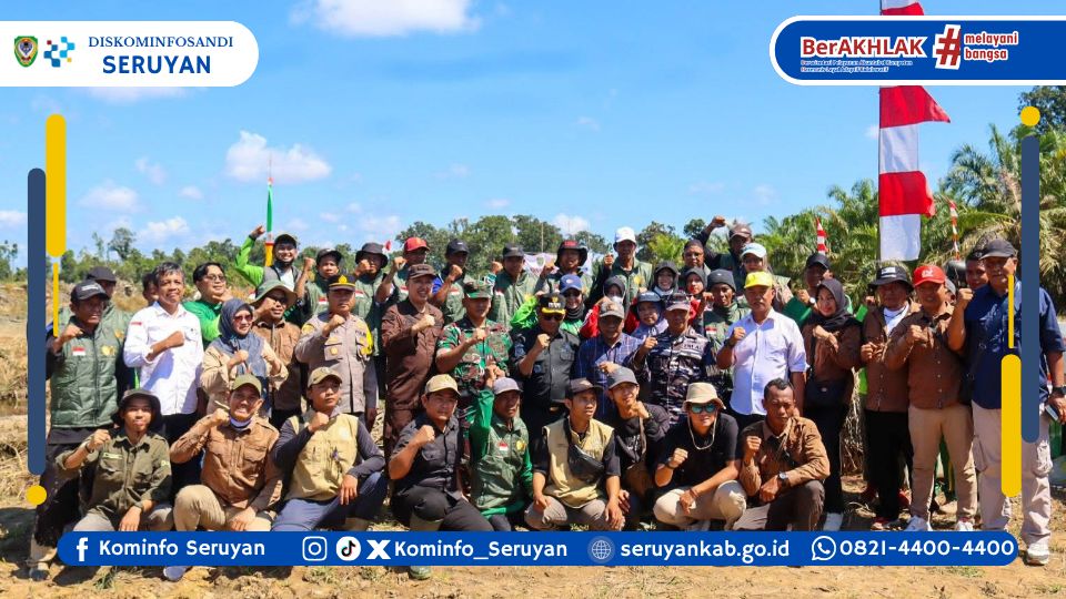 Tanam Padi Perdana, Semangat Baru Lahan Sawah Rakyat Seruyan
