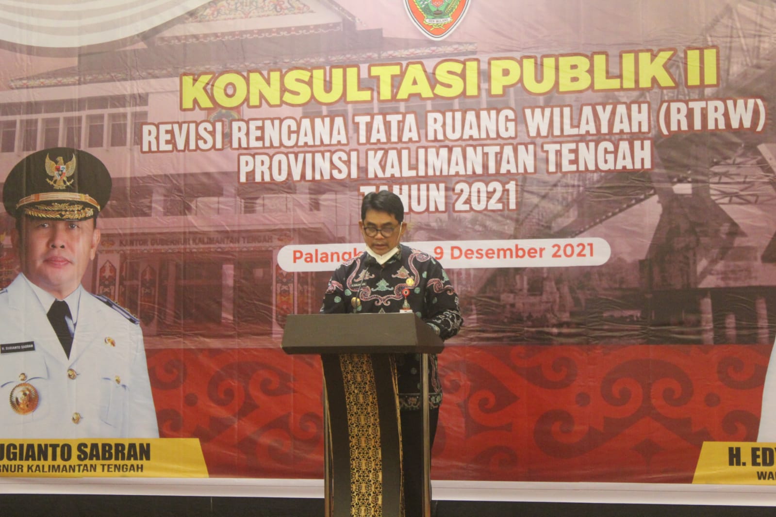 Asisten Ekbang  buka Konsultasi Publik Revisi Rencana Tata Ruang Wilayah Prov Kalteng 2015-2035
