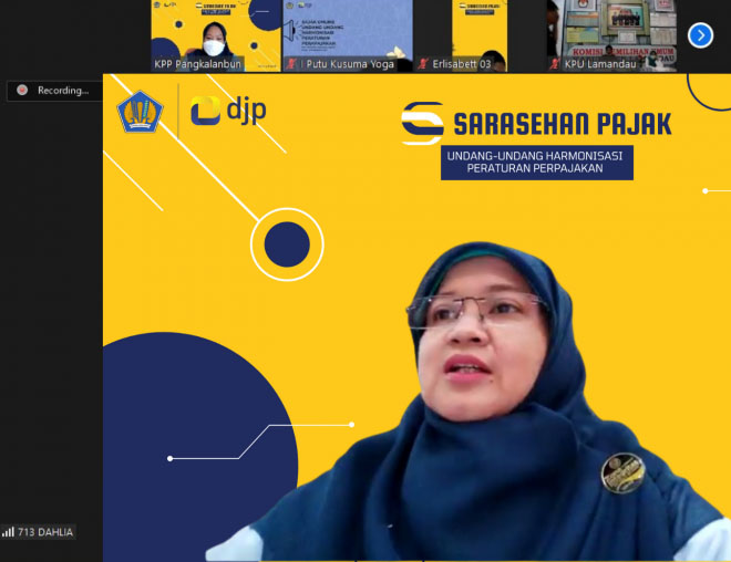 Kenalkan UU HPP kepada Masyarakat Kobar, KPP Pratama Pangkalan Bun Gelar Sarasehan Pajak Online