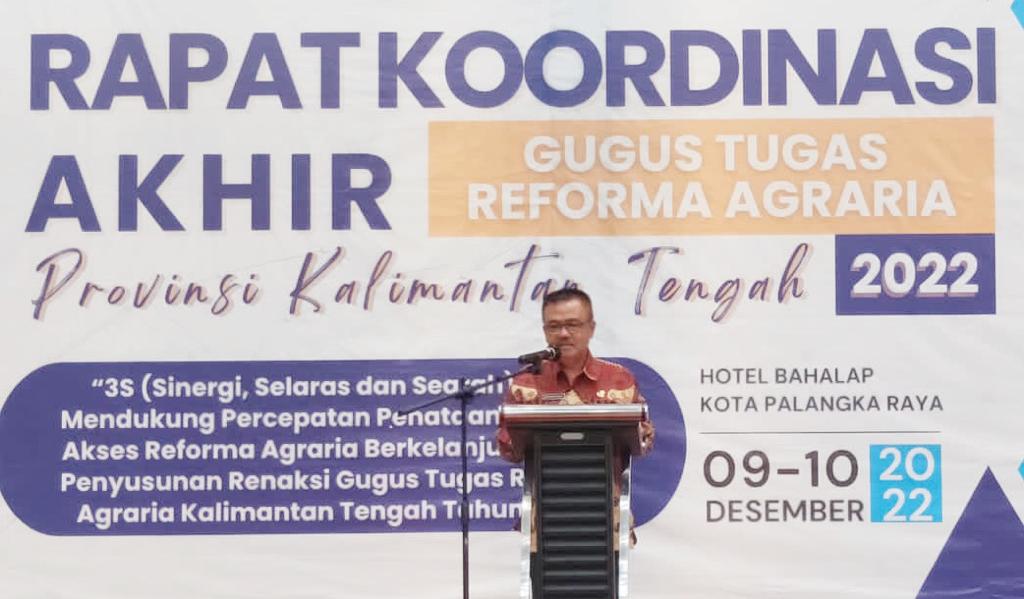 Herson B. Aden : Reforma Agraria Bantu Masyarakat Kalteng Dalam Mengelola Aset Tanah 