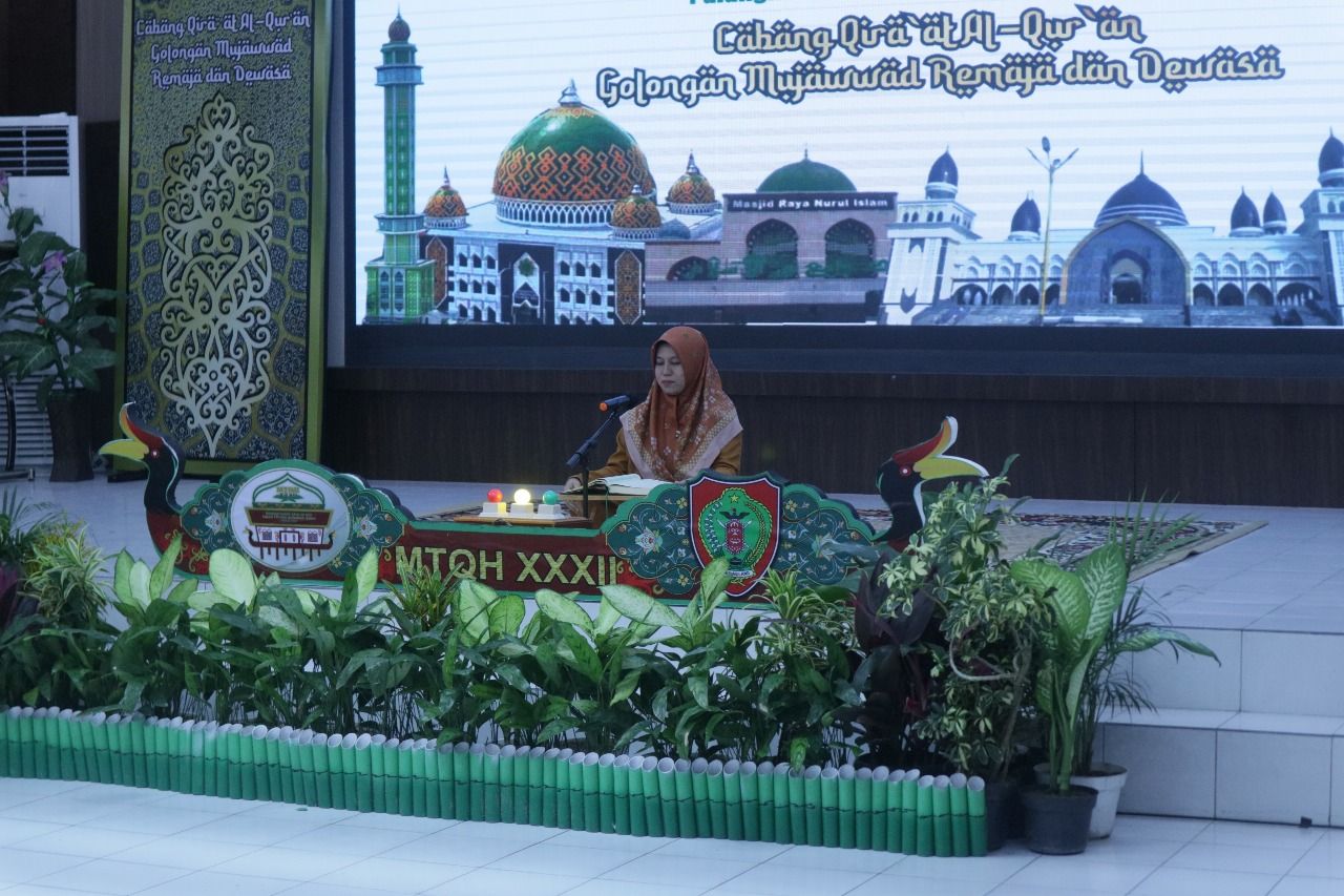MTQH XXXII: Indahnya Lantunan Ayat Suci Al Quran di Aula Dinas PMD Kalteng