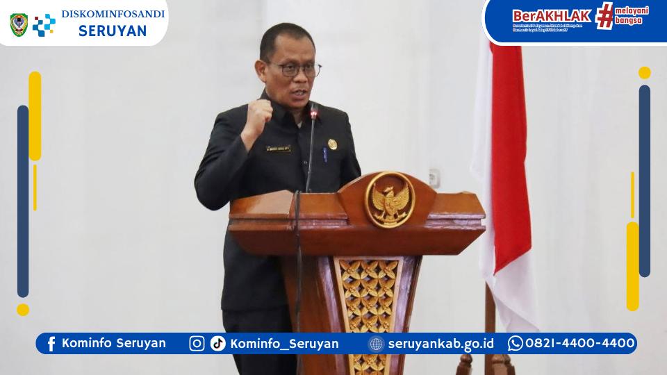 Rapat Paripurna ke-21 DPRD, Pj Sekda Seruyan Sampaikan Tujuh Ranperda