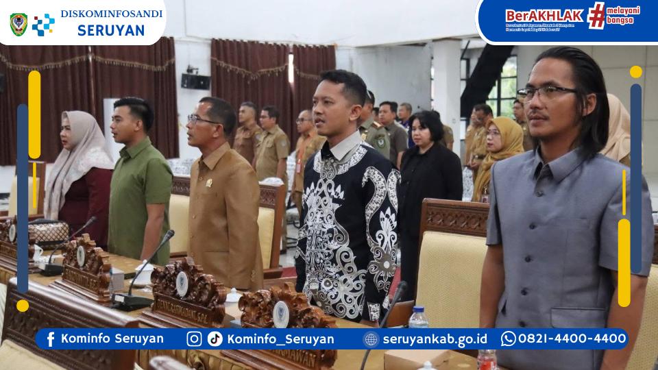 Rapat Paripurna ke-21 DPRD, Pj Sekda Seruyan Sampaikan Tujuh Ranperda