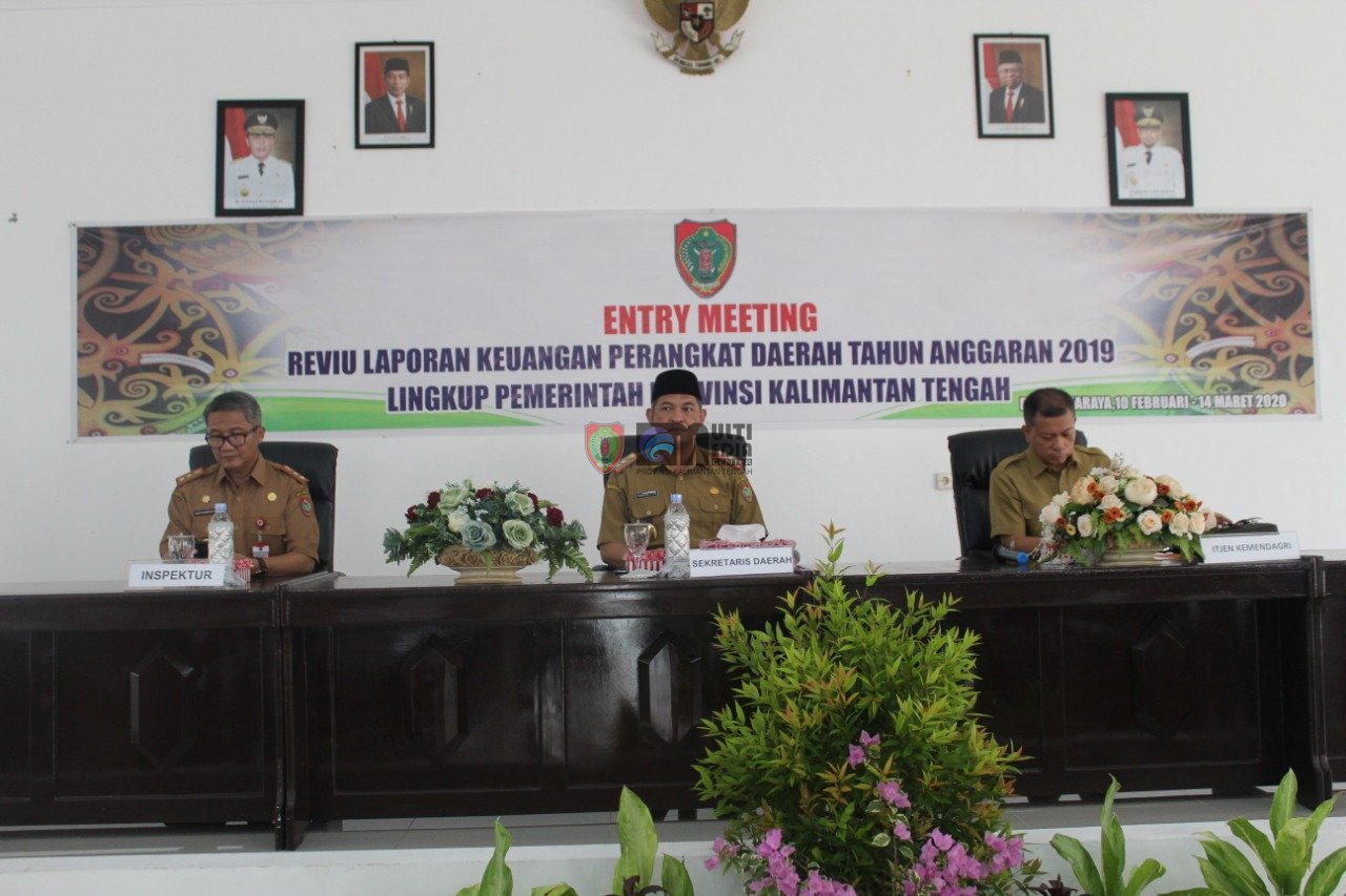Wujudkan Tata Kelola Pemerintahan Yang Transparan dan Akuntabel, Inspektorat Kalteng Gelar Entry Meeting